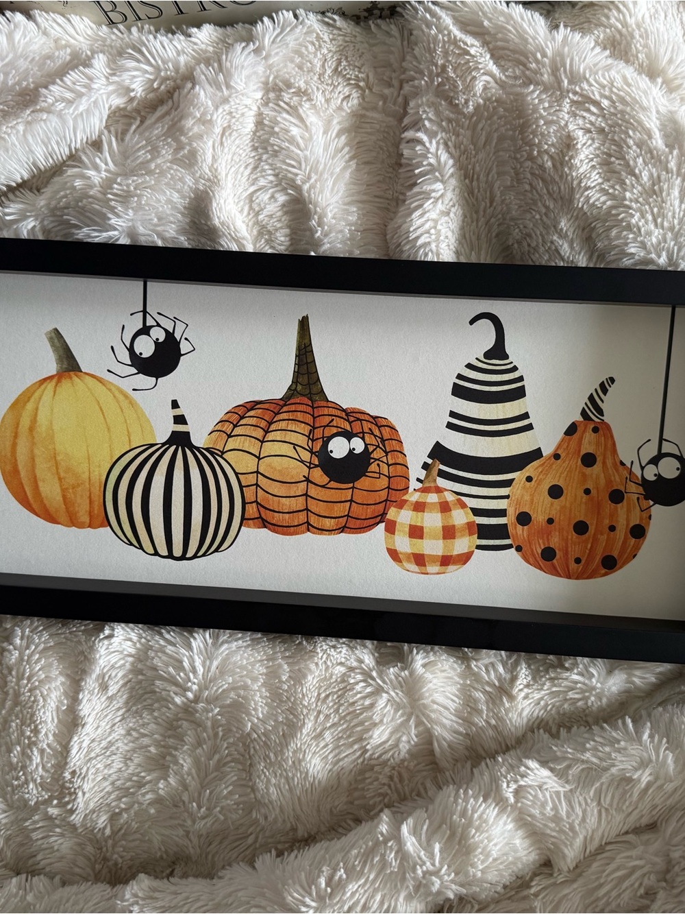 Halloween Pumpkin Wall Art - Seasonal Print-shelf sitter or wall hanger